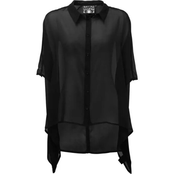 KILLSTAR | Starchild Batwing Blouse | NEW | Size M | High Low | Button Down - Picture 4 of 5